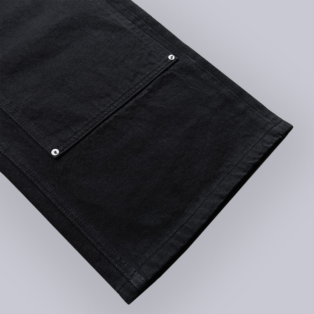 Pierced Denim Pants